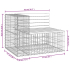 Hagebenk gabion 92x71x65,5cm gran