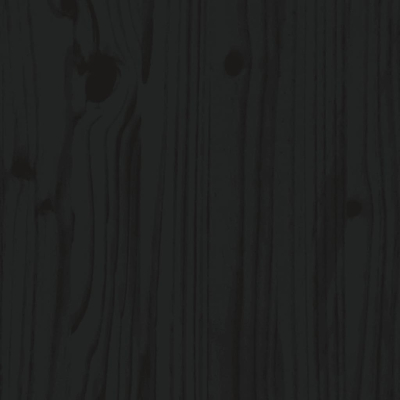 Hageplantekasse svart 82,5x82,5x78 cm heltre furu