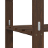 Oppbevaringshylle brun 80x38x170cm heltre