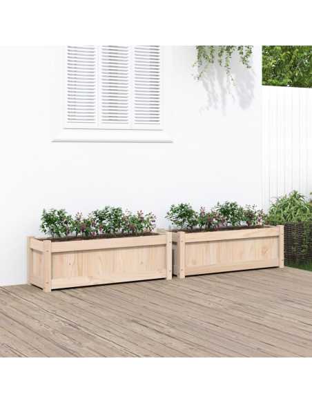 Plantekasser 2 stk heltre furu