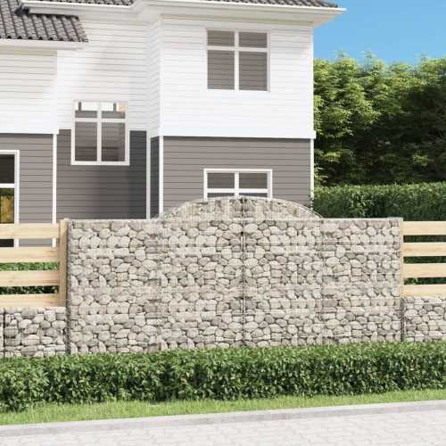 Gabion buede 2stk 300x50x140/160cm galvanisert jern