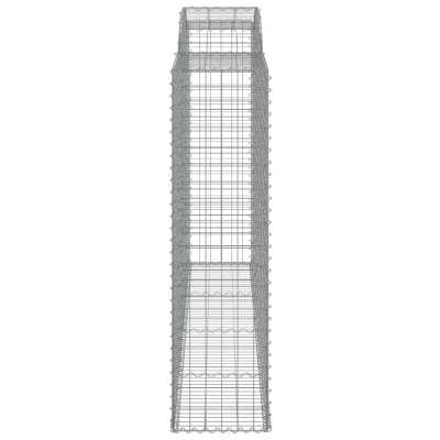 Gabionkurver buede 6 stk 300x50x180/200 cm galvanisert jern