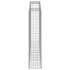 Gabion buede 3stk 300x50x220/240cm galvanisert jern