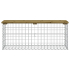 Hagebenk gabion 103x31,5x42cm impregnert furu