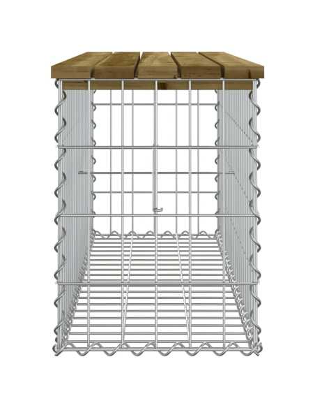 Hagebenk gabion 103x31,5x42cm impregnert furu