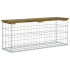 Hagebenk gabion 103x31,5x42cm impregnert furu