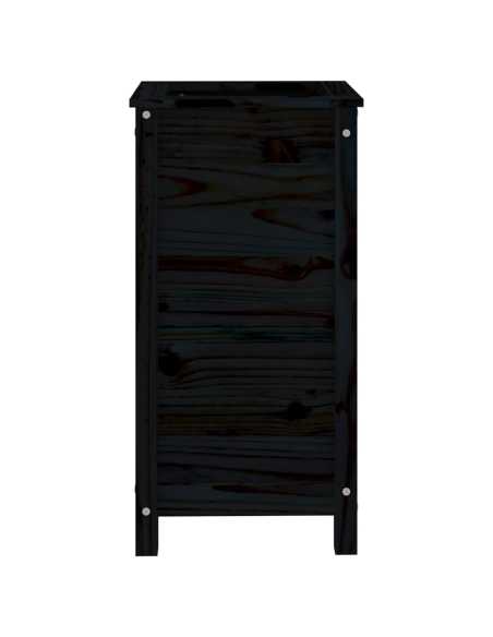Hageplantekasse svart 40x40x78 cm heltre furu