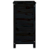 Hageplantekasse svart 40x40x78 cm heltre furu