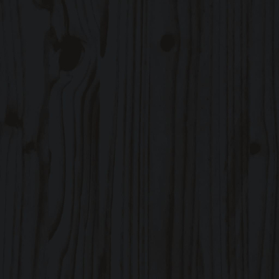 Hageplantekasse svart 40x40x39 cm heltre furu