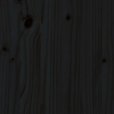 Hageplantekasse svart 82,5x40x39 cm heltre furu