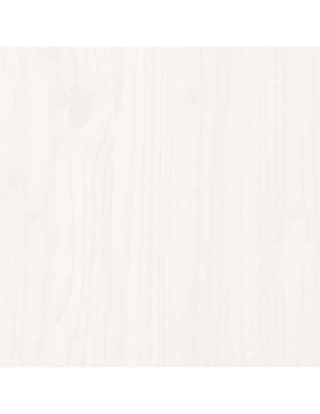 Hagebenk hvit 82,5x35x45cm heltre furu