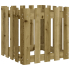 Plantekasse med gjerdedesign 50x50x50 cm impregnert furu