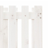 Plantekasse med gjerdedesign hvit 70x70x70 cm heltre furu