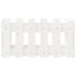 Plantekasse med gjerdedesign hvit 60x30x30 cm heltre furu