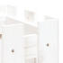 Plantekasse med gjerdedesign hvit 60x30x30 cm heltre furu