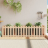 Plantekasse med gjerdedesign 200x50x50 cm heltre furu