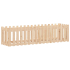 Plantekasse med gjerdedesign 200x50x50 cm heltre furu