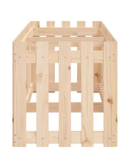 Plantekasse med gjerdedesign 200x50x50 cm heltre furu