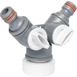 Tappekran 2-Veis White Line 3/4″