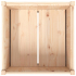 Plantekasse 70x70x70 cm heltre furu