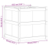 Plantekasse 70x70x70 cm heltre furu