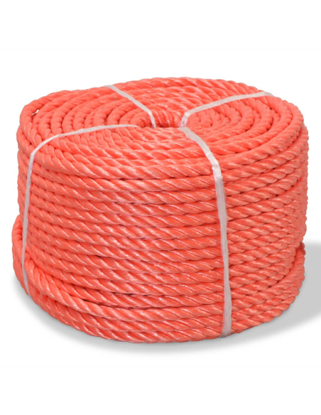 Tau polypropylen 10mm 100m oransje