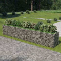 Gabion plantekasse galvanisert stål 540x90x100cm