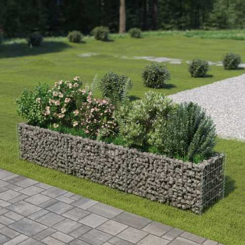 Gabion plantekasse galvanisert stål 270x50x50 cm