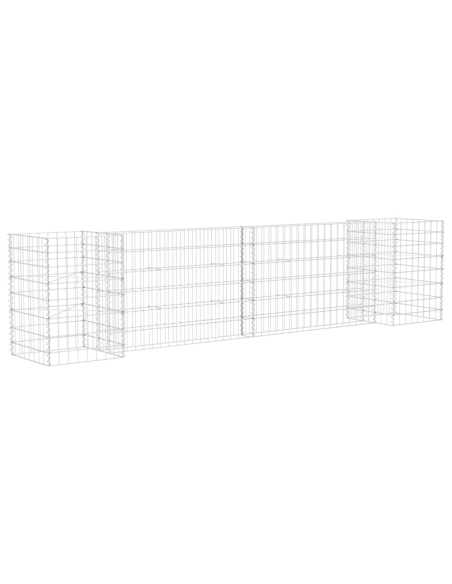 Plantekasse H-formet ståltråd 260x40x60 cm