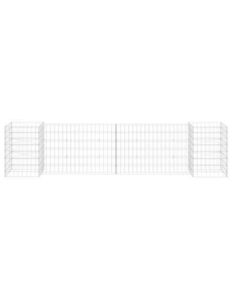 Plantekasse H-formet ståltråd 260x40x60 cm