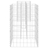 Plantekasse H-formet ståltråd 260x40x60 cm