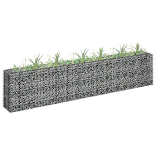 Gabion høybed galvanisert stål 270x30x60 cm