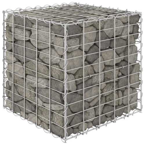 Gabion høybed kubeformet ståltråd 50x50x50 cm