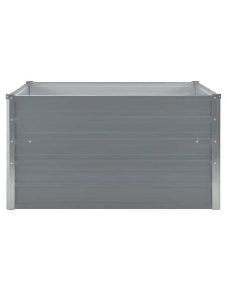 Plantekasse 100x100x45 cm galvanisert stål grå