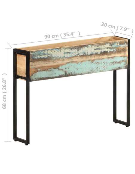 Plantekasse 90x20x68 cm gjenvunnet heltre