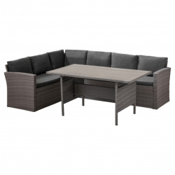 Hagemøbelsett "Family" grå