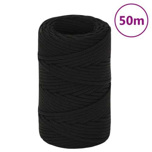 Tau svart 2mm 50m