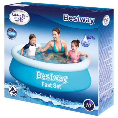 Basseng Bestway Fast Set183x51 cm blå