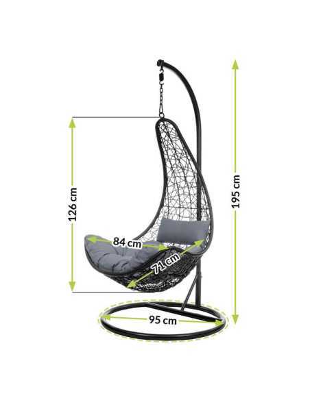 Hengestol "Modera" brun