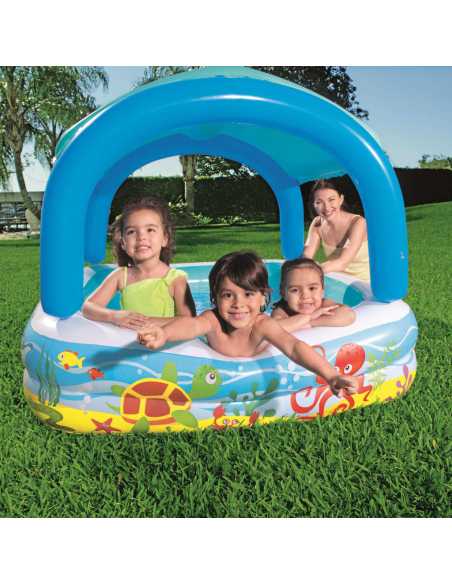 Barnebasseng Bestway med baldakin 140x140x114cm