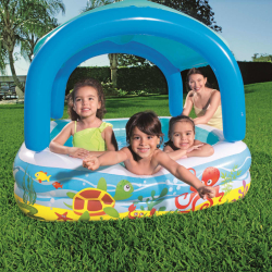 Barnebasseng Bestway med baldakin 140x140x114cm