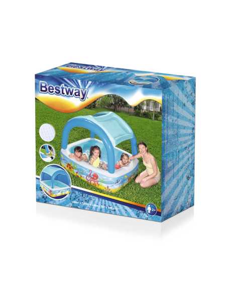 Barnebasseng Bestway med baldakin 140x140x114cm