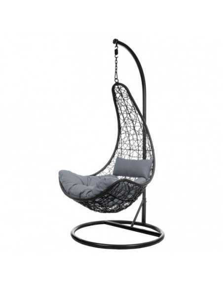 Hengestol "Modera" svart