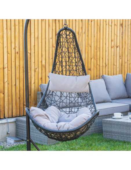 Hengestol "Modera" svart