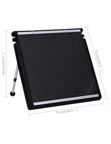 Solcellepanel for basseng 75x75 cm