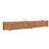 Blomsterkasse 200x30x25cm heltre