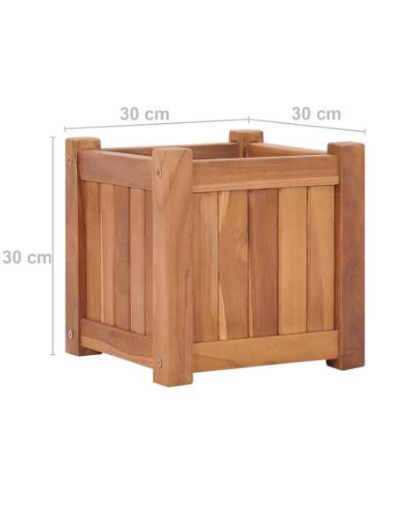 Blomsterpotte 30x30x30cm heltre teak