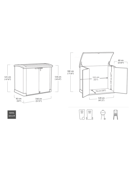 Oppbevaringsbod "Store It Out Arc"