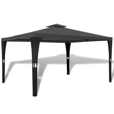 Paviljong med tak 3x4 m mørkegrå