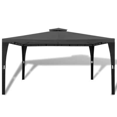 Paviljong med tak 3x4 m mørkegrå